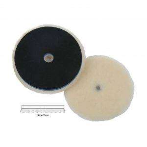 Low Lint Wool Pads 1by2'' Wool , 3by8'' Foam with Center Hole by Lake Country